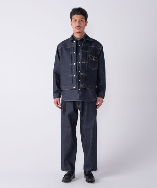 デニムジャケット gジャン RAW DENIM JACKET ”CASSIDY メンズ レディースの画像
