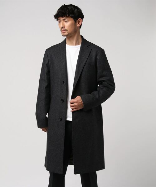 BEAMS F（ビームスF） チェスターコート 48 グレー メンズ : ZOZOTOWN