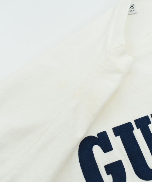GUESS（ゲス） tシャツ 「USED」90's GUESS カレッジ ロゴ Tシャツ USA