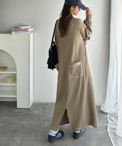 Java ワンピース 「JaVaジャバコラボ」後姿が可愛い配色ステッチ