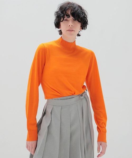 DRESSLAVE（ドレスレイブ） ニット セーター 18G soft sheer mockneck