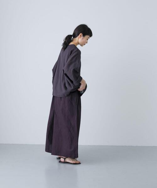 かぐれ ブラウス シャツ ソフトローンシアーワイドプルオーバー