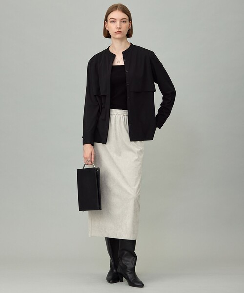 【未使用に近い】ロロピアーナ　カシミヤスカート フォックスカシミヤ Iラインロングスカート | maison TOMORROWLAND