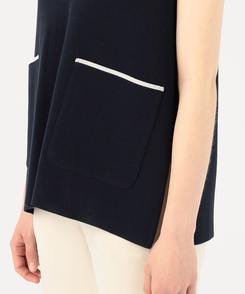 Ballsey 「BALLSEY」 ノースリーブニット S ネイビー レディース