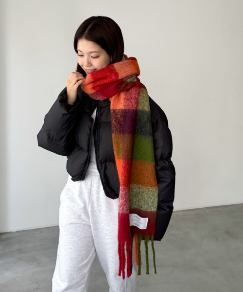 CANAL JEAN マフラー ストール SUPERTHANKS マルチチェックビッグ