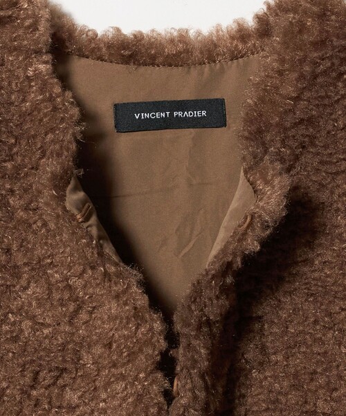 早い者勝ち！！【新品未使用】THINK FUR 黒　ファー　ジレ Vincent Pradier ベスト ジレ 「VINCENT PRADIER」フェイク