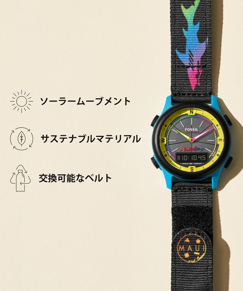 FOSSIL（フォッシル） デジタル腕時計 FREE ブラック メンズ