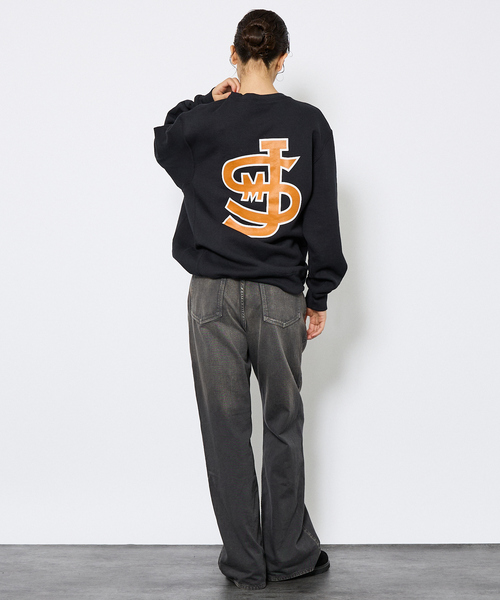 ジャクソンマティス JACKSON MATISSE YALE Y SWEAT ペンキUSED加工 クルーネックスウェット オーバーサイズ M ネイビー┃【2400014872675】 ジャクソンマティス JACKSON MATISSE YALE Y SWEAT ペンキUSED加工