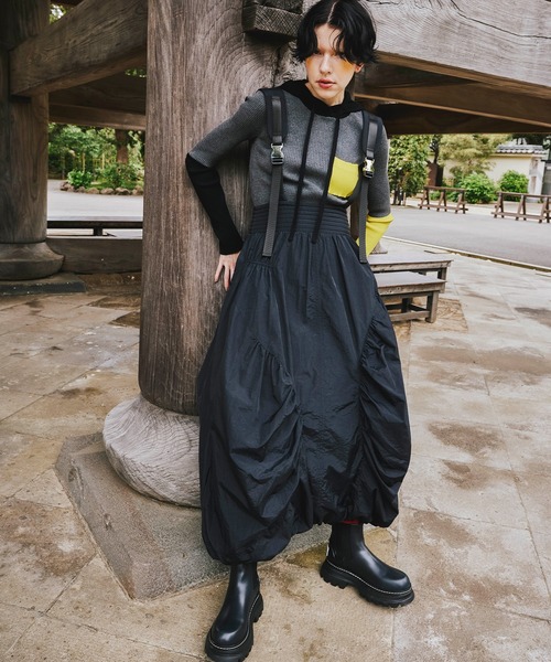 OMMO ワンピース MIX SHOULDER BALLOON OP : ZOZOTOWN Yahoo!店 - 通販