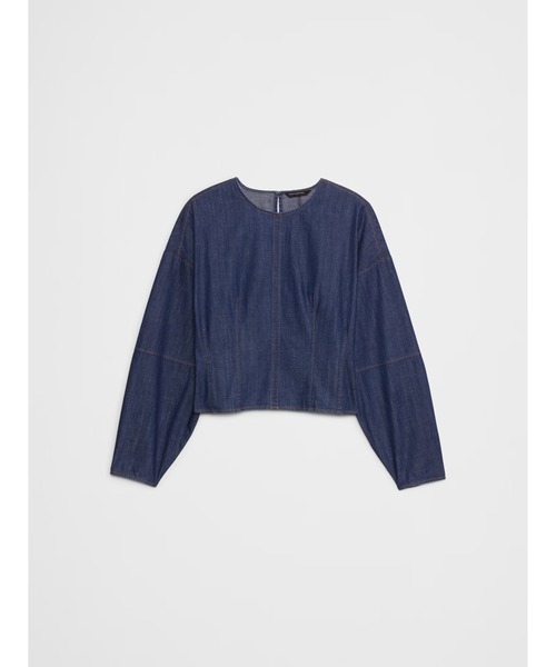 「BANANA REPUBLIC FACTORY STORE」 長袖ブラウス 4 インディゴブルー レディース