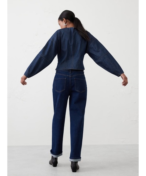 「BANANA REPUBLIC FACTORY STORE」 長袖ブラウス 4 インディゴブルー レディース