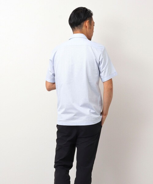 「Stutostein Nolley's」 半袖ポロシャツ M ブルー メンズ_画像8