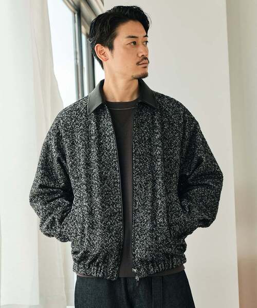 LANVIN en Bleu】リバーシブルツイードジャケット ポロラルフローレン