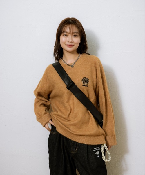 kaoyorinakami セーター ニット KYRN flower knit / KYRNフラワー