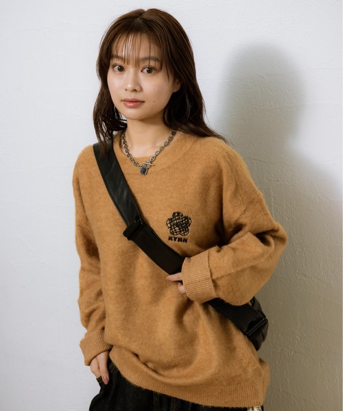 kaoyorinakami セーター ニット KYRN flower knit / KYRNフラワー