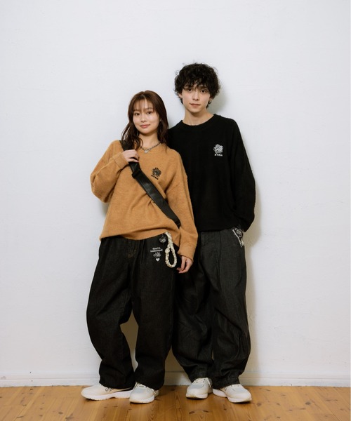 kaoyorinakami セーター ニット KYRN flower knit / KYRNフラワー