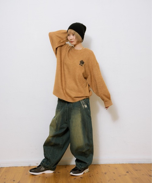 kaoyorinakami セーター ニット KYRN flower knit / KYRNフラワー