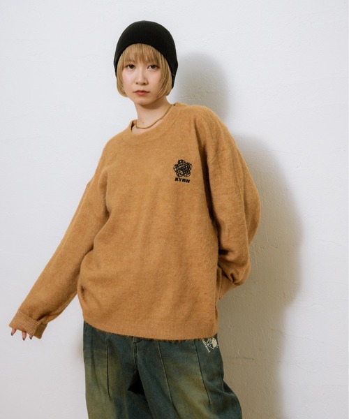 kaoyorinakami セーター ニット KYRN flower knit / KYRNフラワー