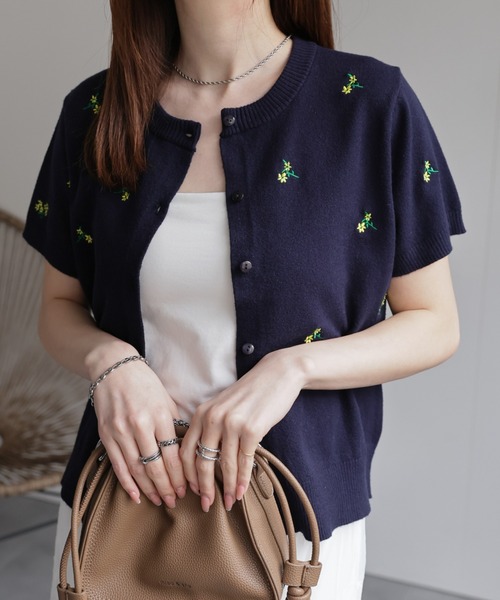 sakishimatokyo ニットカーディガン FREE アイボリー レディース