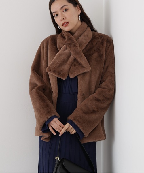 PINKY&DIANNE（ピンキー アンド ダイアン） ノーカラーコート コート