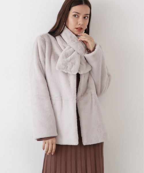 PINKY&DIANNE（ピンキー アンド ダイアン） ノーカラーコート コート