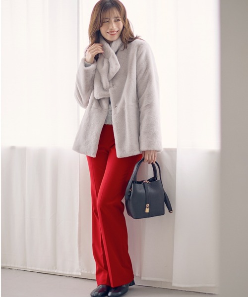 PINKY&DIANNE（ピンキー アンド ダイアン） ノーカラーコート コート