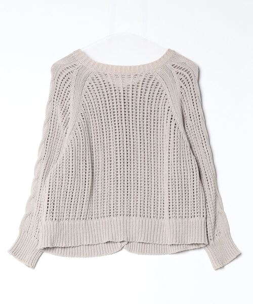 「cardo fabrica」 ニットカーディガン FREE グレー レディース_画像2