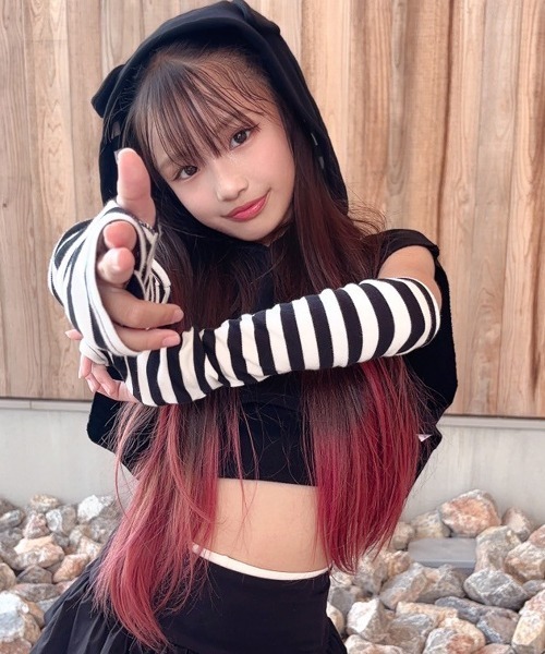 RandS パーカー BDアームカバー付ネコ耳ノースリPK キッズ 子供服 