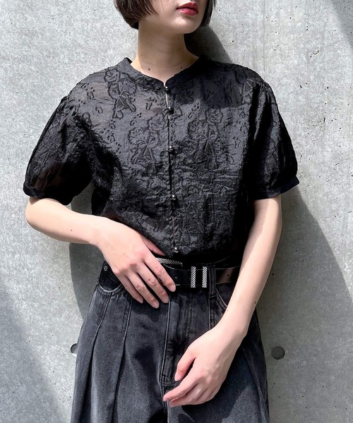 「PAGEBOY」 半袖ブラウス FREE ブラック レディース_画像7