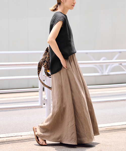 「FRAMeWORK」 ノースリーブニット FREE ブラウン レディース_画像4