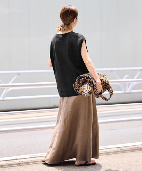 「FRAMeWORK」 ノースリーブニット FREE ブラウン レディース_画像5