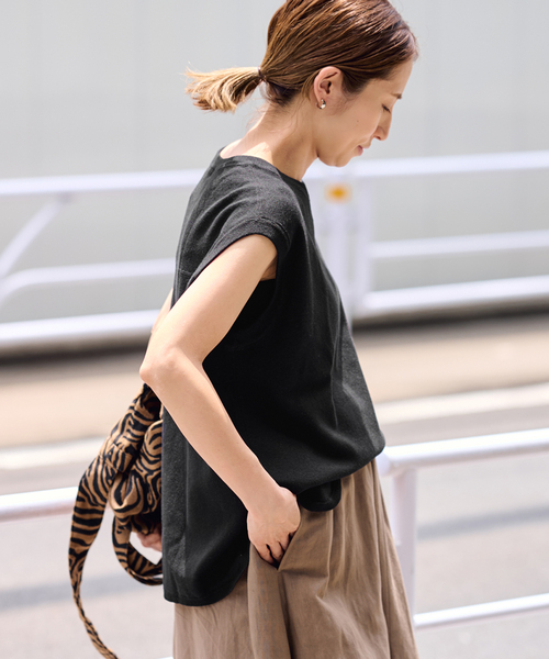 「FRAMeWORK」 ノースリーブニット FREE ブラウン レディース_画像9