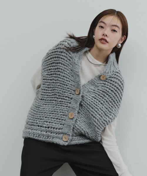 DFFUR. ニット セーター ローゲージニットベスト レディース