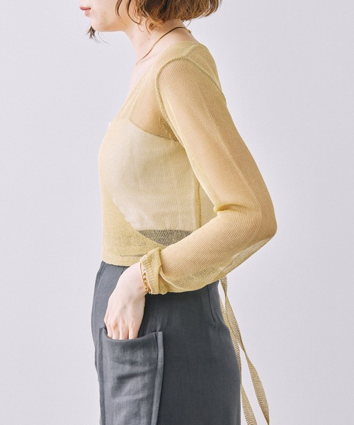 BABYLONE（バビロン） ニットカーディガン フリー ゴールド レディース