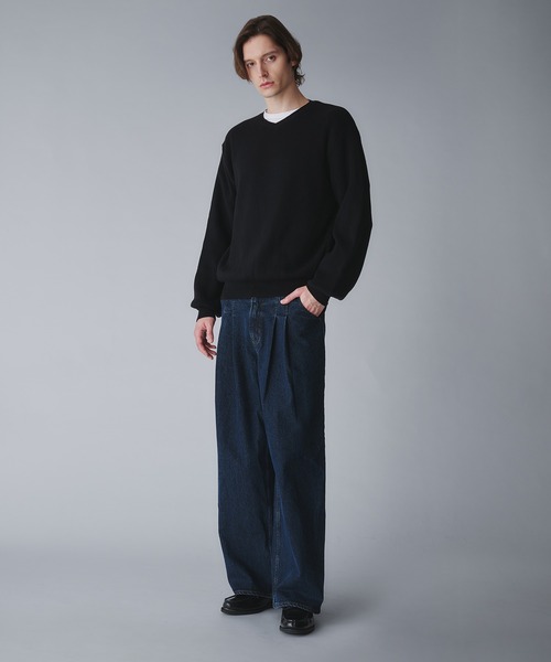 Regen Glanz セーター ニット milan ribs vneck knit/ミラノリブV