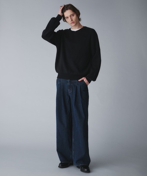 ニット+セーター back open milan rib knit Maria Rib Knit Open Back Sweater