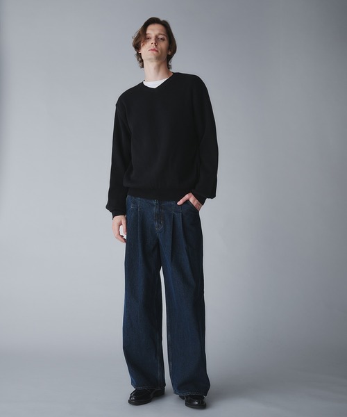 Regen Glanz セーター ニット milan ribs vneck knit/ミラノリブV