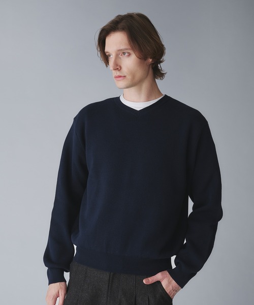 Regen Glanz セーター ニット milan ribs vneck knit/ミラノリブV