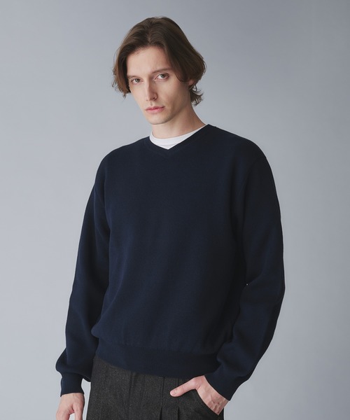 Regen Glanz セーター ニット milan ribs vneck knit/ミラノリブV