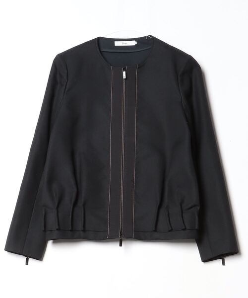 Rene（ルネ） ジップアップブルゾン 34 ブラック レディース