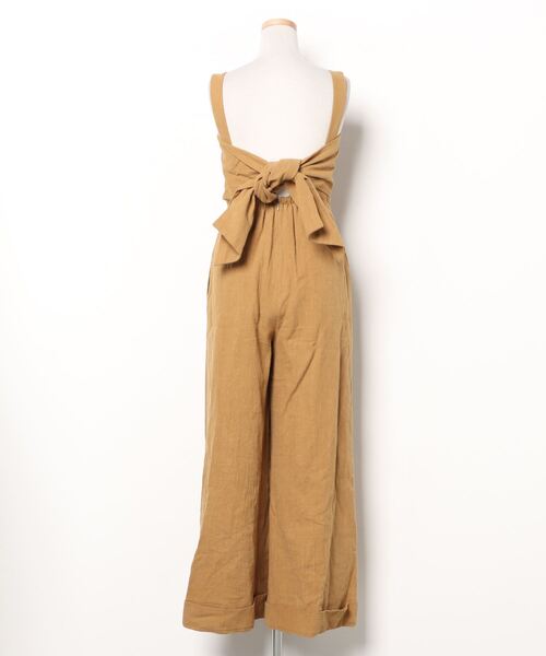 「CASA FLINE」 オーバーオール FREE キャメル レディース_画像2