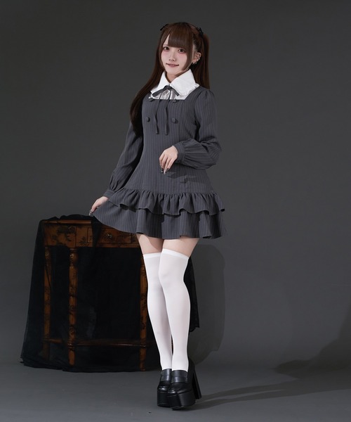 M様 Pal elfy レイヤードワンピース Pal elfy ワンピース クラシカルシャツレイヤードワンピース