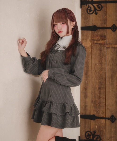 Pal elfy ワンピース クラシカルシャツレイヤードワンピース