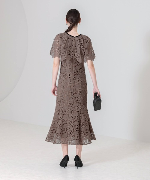 「Leja」 半袖ワンピース SMALL ライトブラウン レディース_画像9