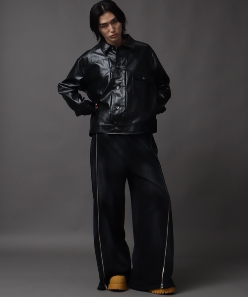 ブルゾン アウター 1ST型アーティフィシャルレザージャケット メンズ