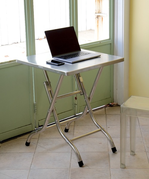 DULTON（ダルトン） 家具 STAINLESS FOLDING TABLE 600×600/ステンレス