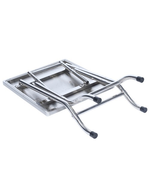 【新品未使用】定価3万円 DULTON 折りたたみ  フォールディングテーブル DULTON（ダルトン） 家具 STAINLESS FOLDING TABLE 600×600/ステンレス