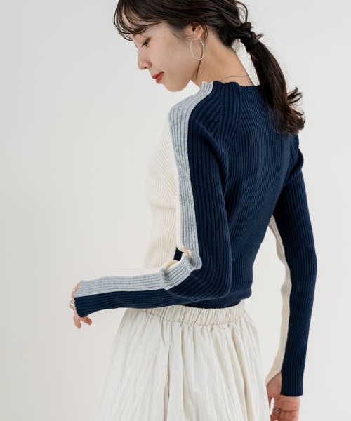 ANNA LUNA（アンナルナ） ニット セーター 「ANNA LUNA」配色 で魅せる