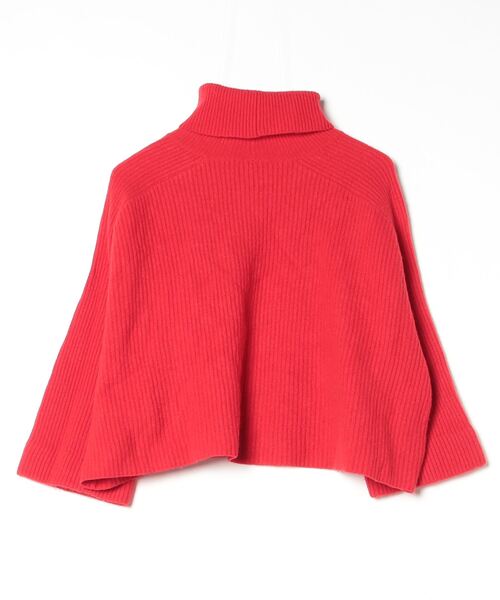 「ROPE'」 タートルネックニット 38 レッド レディース_画像2