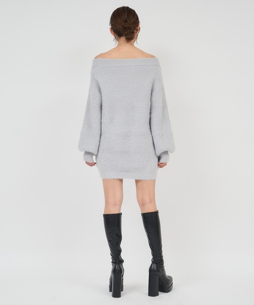 「ROYAL PARTY」 ニットワンピース FREE オフホワイト レディース_画像7